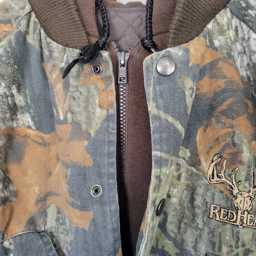 Redhead Boys Large Camo Coat Brown Green Tan Real Tree Warm Comfy Fall Hunting